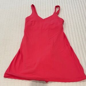 Lululemon Women's Pink Athletic Dress - some spots on back